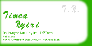 timea nyiri business card